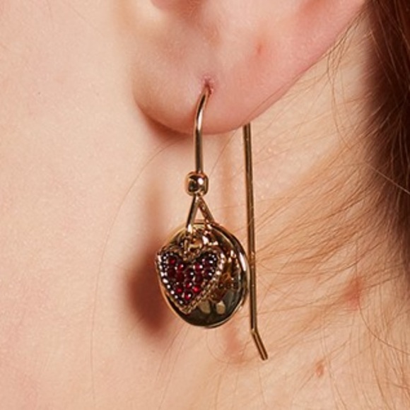 Marc Jacobs Heart Coin Earrings - Picture 2 of 6
